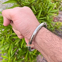 8mm Stainless Steel Round Smooth Punjabi Kada