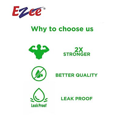 Ezee Plastic Disposable Garbage Bags, Green, Small, 30 Bags