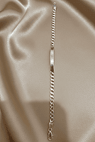 925 Silver Curb Link Gents Bracelet