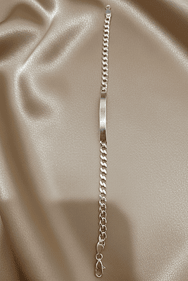 925 Silver Curb Link Gents Bracelet