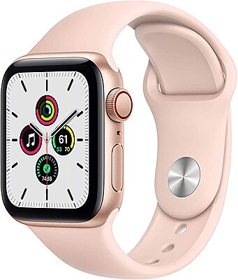 New Apple Watch SE (GPS, 40mm) - Gold Aluminum Case with Pink Sand Sport Band
