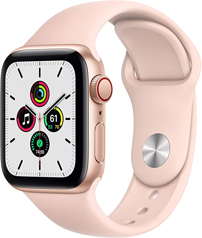 New Apple Watch SE (GPS, 40mm) - Gold Aluminum Case with Pink Sand Sport Band