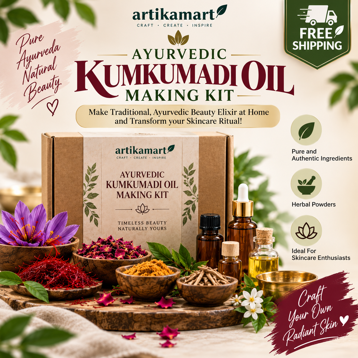 Kumkumadi Raw Material Kit