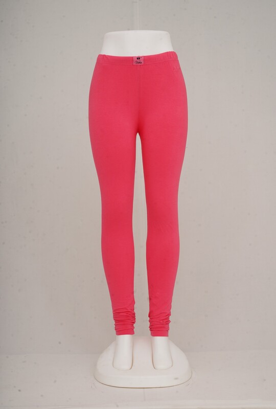 Women Hot Pink Churidhar Leggings