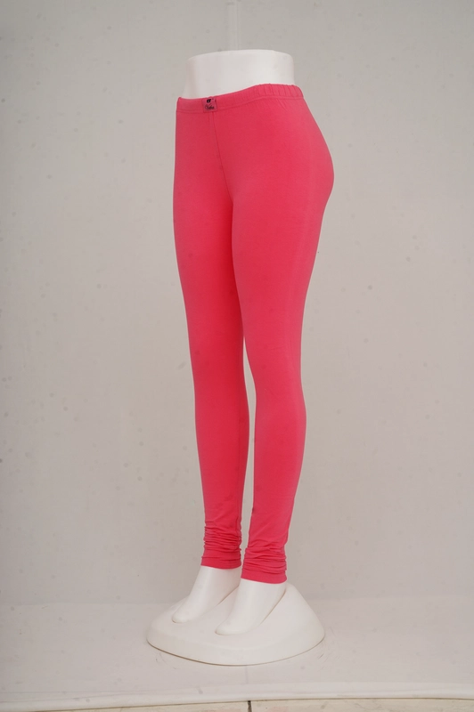 Women Hot Pink Churidar Leggings