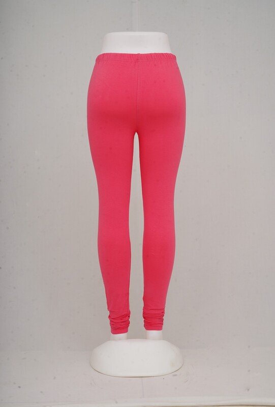 Women Hot Pink Churidhar Leggings