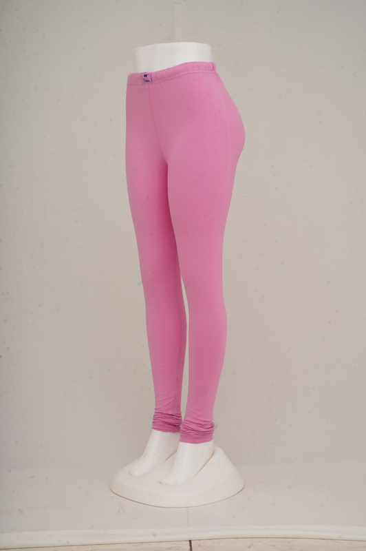 Women Moonlight Pink Churidar Leggings
