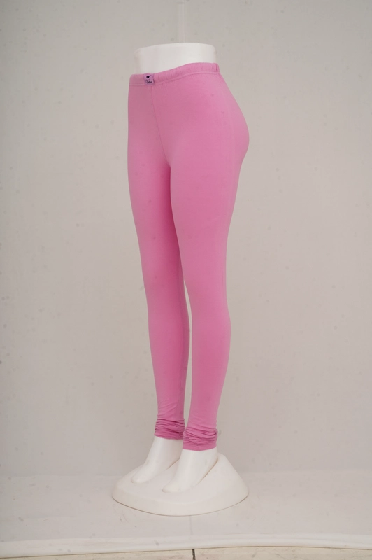 Women Moonlight Pink Churidar Leggings
