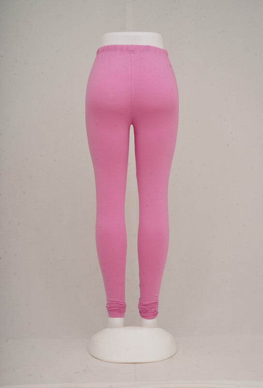 Women Moonlight Pink Churidhar Leggings