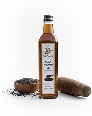 Mustard Oil (Black) (Cold & Wood Pressed)