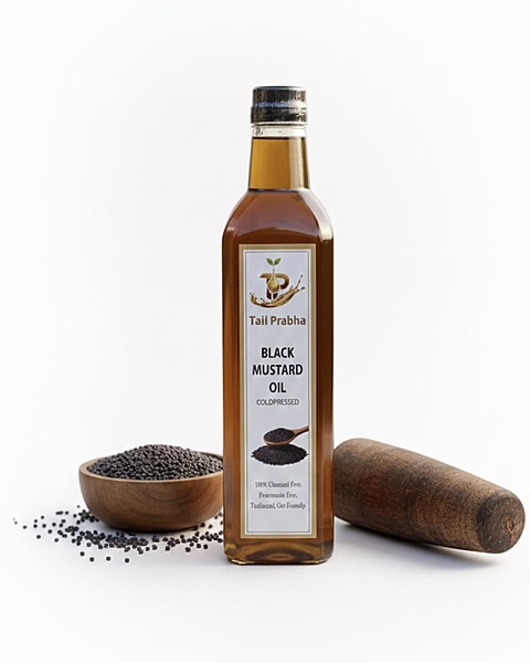 Mustard Oil (Black) (Cold & Wood Pressed)