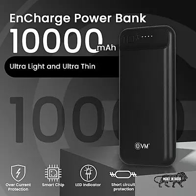 POWER BANK EVM 10000MAH ENCHARGE P0109 BLACK POWER BANK EVM 10000MAH ENCHARGE P0109 BLACK