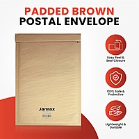 Bubble Lined Size 6/J Padded Brown Postal Envelope by Janrax