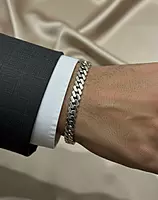 925 Sterling Silver Armour Curb Bracelet