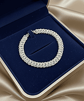 925 SIlver Argent Weave Gents Bracelet