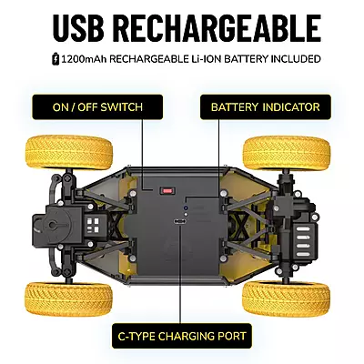 Mirana Duster 2WD Remote Bumble Bee BL Pack