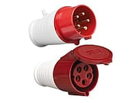5 Pin, 32A, Industrial Socket With Plug IP44 Waterproof (Plug & straight Socket set)