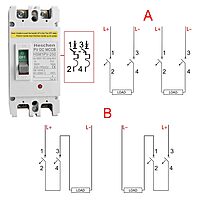 DC Circuit Breaker 2Pole 1000V 120A - MCCB Circuit Breaker for high current DC/solar application
