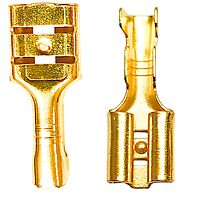 6mm Electrical Wire Cable Thimble Lugs Terminal Female Spade Wire Connectors- (Pack of 10)