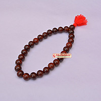Ebony Wood & Red Sandalwood Punjabi Simrana β Spiritual Bracelet Set (1 Black & 1 Red)