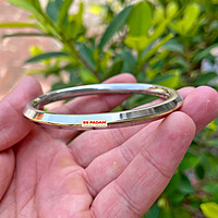 6mm Stainless Steel SP Brass Ring Punjabi Kada