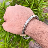 8mm Stainless Steel Round Smooth Punjabi Kada