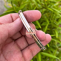 6mm Stainless Steel Flat Brass Ring Punjabi Kada