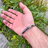 8mm Stainless Steel SP Brass Ring Punjabi Kada