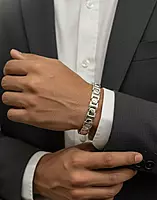 925 Silver Titan Architectural Crate Bracelet