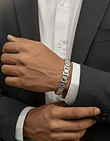 925 Silver Titan Architectural Crate Bracelet