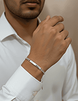 925 Silver Curb Link Gents Bracelet