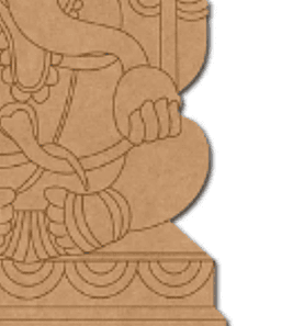 Wooden Cutout - Ganpati Wooden Cutout - Ganpati