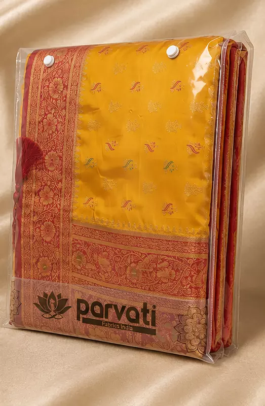 27539-KRISHNA MEENA SATIN CONTRAST