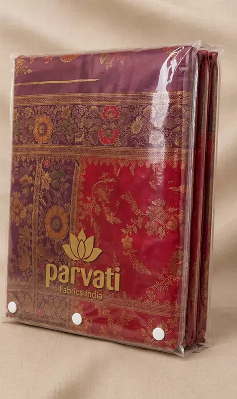 27542-KRISHNA MEENA SATIN CONTRAST