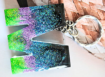 'M'ARORA INSPIRED LETTER KEYCHAIN(LKB00048) 'M'ARORA INSPIRED LETTER KEYCHAIN(LKB00048)