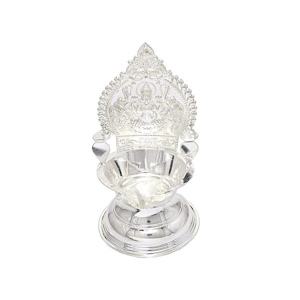 Silver Kamakshi Diya (30 grams)