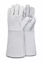 HAND GLOVES MADE OF THICK CANVAS + LEATHER