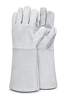 HAND GLOVES MADE OF THICK CANVAS + LEATHER