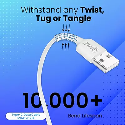 CABLE EVM TYPE-C C-015 WHITE