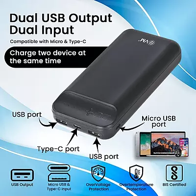 POWER BANK EVM 20000MAH ENCHARGE+ P0203 BLACK POWER BANK EVM 20000MAH ENCHARGE+ P0203 BLACK