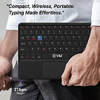 EVM WLK-009 EnAir Rechargeable Keyboard with Touchpad - White