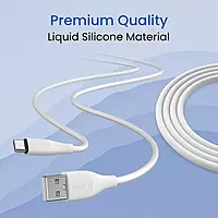 Portronics Silklink – 3A USB to Type-C Cable, 1M Blue. Fast charging and data transfer, durable design, perfect for smartphones and tablets. Ideal for everyday use and travel.