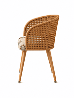 Sunlit Rattan Dining Chair