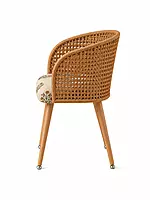 Sunlit Rattan Dining Chair