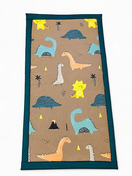 Korai Mat Baby Bed – Handcrafted Foldable River Grass Cushion Bed (3x6 ft) - Dino Doodle