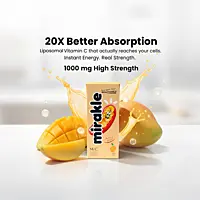 MIRAKLE the Liposomal Vitamin-C Drink ( Added Sugar)-24 Piece Pack