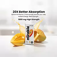 MIRAKLE the Liposomal Vitamin-C Drink ( No Added Sugar)-24 Piece Pack
