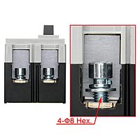 DC Circuit Breaker 2Pole 1000V 120A - MCCB Circuit Breaker for high current DC/solar application