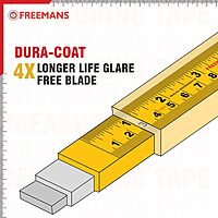5 Mtr  Steel Measuring Tape - (Yellow & Black) With Unbreakable ABS case | Auto-lock and Belt Clip