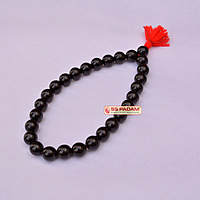 Ebony Wood & Red Sandalwood Punjabi Simrana β Spiritual Bracelet Set (1 Black & 1 Red)